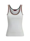 Gucci Classic Sleeveless Tank Top With Contrasting Trim