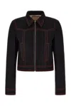 Gucci Hollywood Babylon-sequinned Denim Jacket In Black