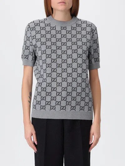 GUCCI GUCCI SWEATER WOMAN GREY