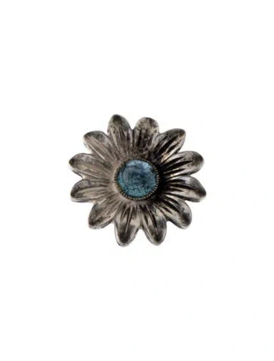 Pre-owned Gucci Topaz Flower Single Stud Earrings In Multi