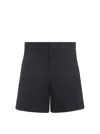 Gucci Web Tape Shorts Bermuda And Short Black In Blue