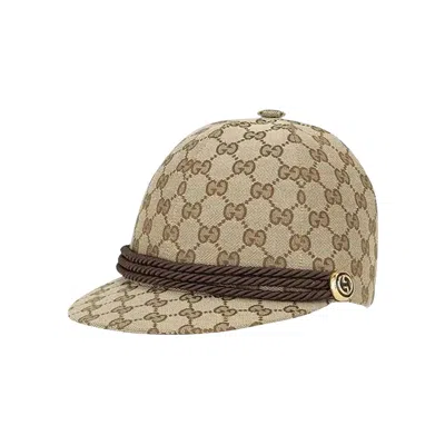 Pre-owned Gucci Torchon Baseball Cap 'beige' | Tan | Men's Size S In Brown