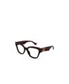 Gucci Tortoiseshell Butterfly-frame Glasses In Black