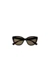 Gucci Tortoiseshell Cat-eye Sunglasses In Black