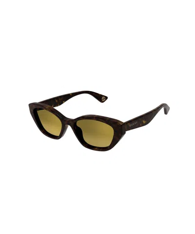 Gucci Tortoiseshell Cat-eye Sunglasses In Black