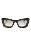 Gucci Tortoiseshell Cat-eye Sunglasses In Brown