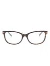 Gucci Tortoiseshell Cat-eye Glasses In Brown