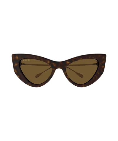 GUCCI GUCCI EYEWEAR CAT-EYE FRAME SUNGLASSES