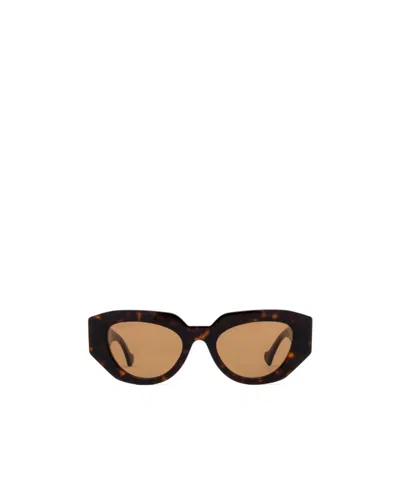 Gucci Tortoiseshell-effect Geometric-frame Glasses In Black