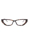 Gucci Tortoiseshell-effect Glasses In Blau