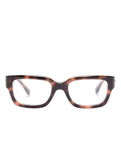 Gucci Tortoiseshell-effect Glasses In Brown