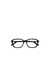 Gucci Tortoiseshell-effect Rectangle-frame Glasses In Black