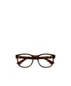 Gucci Tortoiseshell-effect Square-frame Glasses In Brown