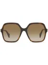 Gucci Tortoiseshell-effect Square-frame Sunglasses In 1800d1 Brown
