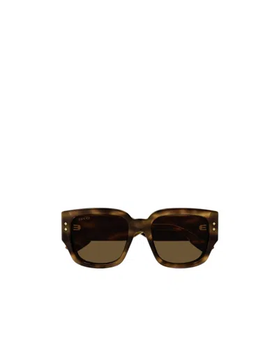 GUCCI GUCCI EYEWEAR SQUARE FRAME SUNGLASSES