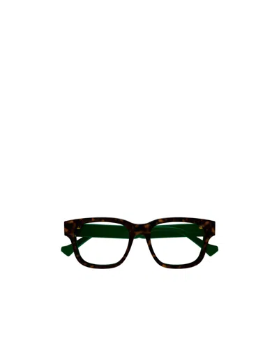 Gucci Tortoiseshell Logo-engraved Glasses In Black