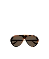Gucci Eyewear Aviator Frame Sunglasses In Brown