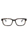 Gucci Tortoiseshell Rectangle-frame Glasses In Brown