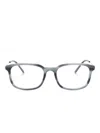 Gucci Tortoiseshell Square-frame Glasses In 黑色