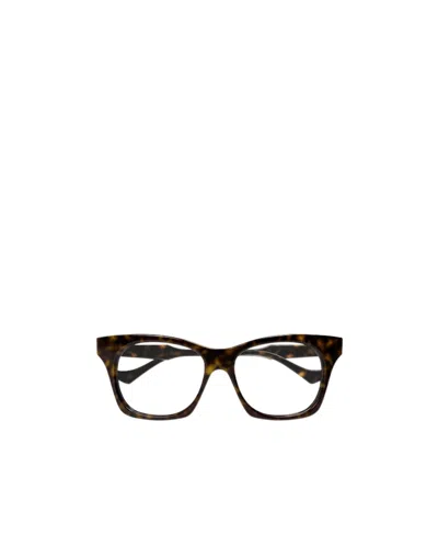 Gucci Tortoiseshell Square-frame Glasses In Black