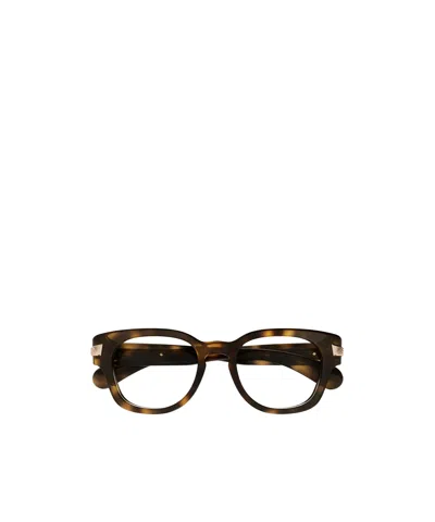 Gucci Tortoiseshell Square-frame Glasses In Black