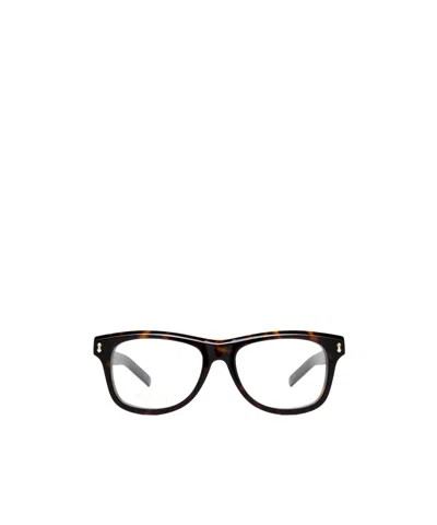 Gucci Tortoiseshell Square-frame Glasses In Black