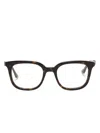 Gucci Tortoiseshell Square-frame Glasses In Brown