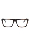 Gucci Tortoiseshell Square-frame Glasses In Brown