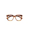 Gucci Tortoiseshell Square-frame Glasses In Brown