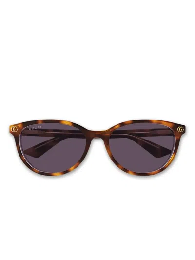 Gucci Tortoiseshell Sunglasses In Brown
