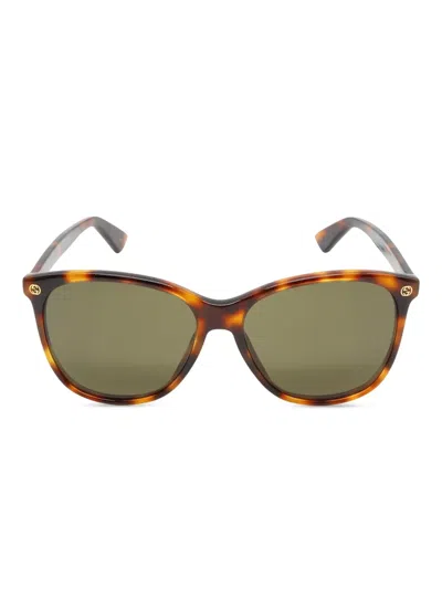 Pre-owned Gucci Tortoiseshell Sunglasses In Brown