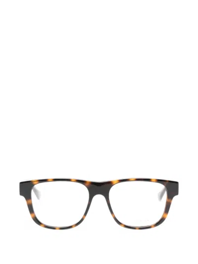 Gucci Tortoiseshell-effect Glasses In Brown