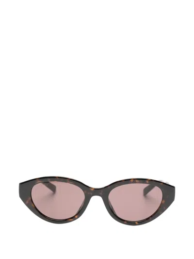 Gucci Tortoiseshell-effect Interlocking G Sunglasses In Brown