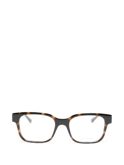 Gucci Tortoiseshell-effect Rectangle-frame Glasses In Brown