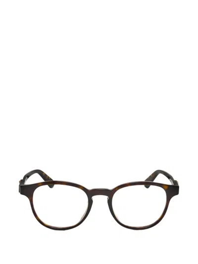 Gucci Tortoiseshell-effect Round-frame Glasses In Brown