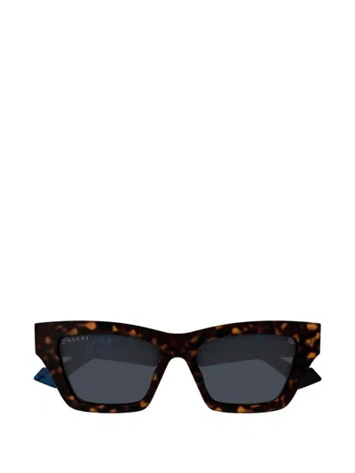 Gucci Tortoiseshell-effect Sunglasses In Brown