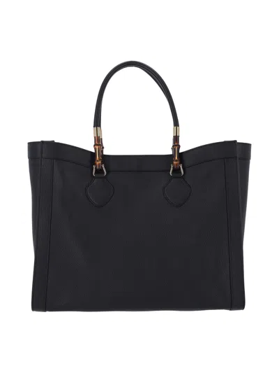 Gucci Tote Bag "bamboo" In Black
