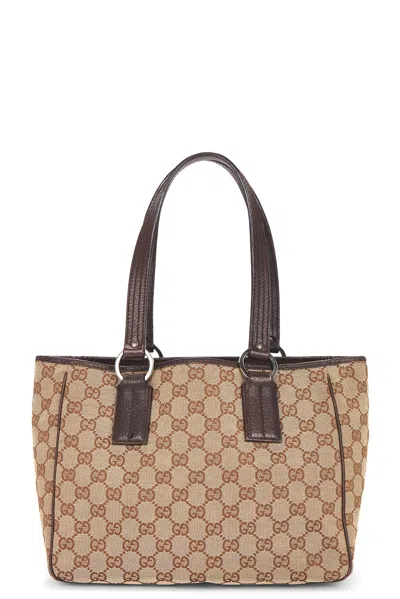 Pre-owned Gucci Tote Bag In Brown