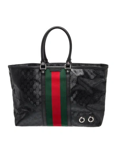 Pre-owned Gucci Tote In Black