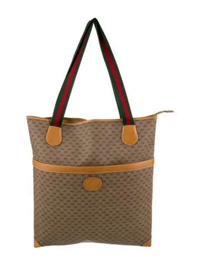 Pre-owned Gucci Tote In Neutral