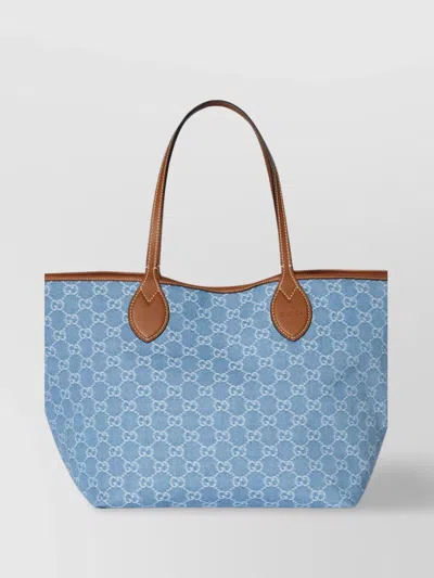 Gucci Totissima Large Tote Bag In Blue