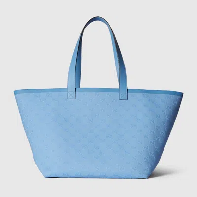 Gucci Medium Gg Canvas Tote Bag In Mindful Azure