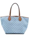 Gucci Totissima Monogram-pattern Denim Tote Bag In Blue