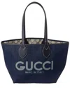 Gucci Denim Totissima Reversibile Shopping Bag