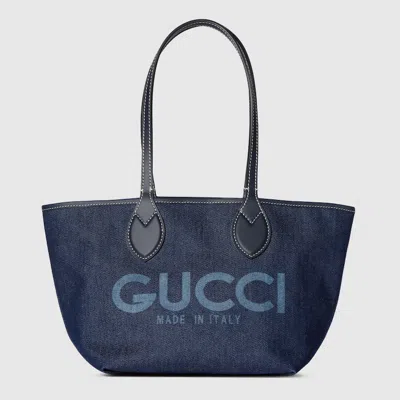 Gucci Totissima Small Reversible Tote In Blue