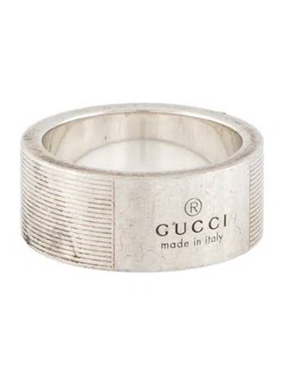 Pre-owned Gucci Trademark Band Ring In Multi