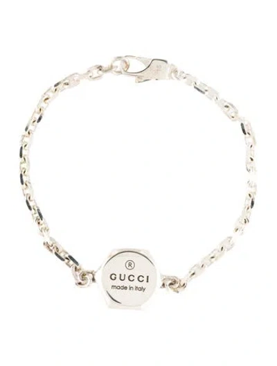 Pre-owned Gucci Trademark Bracelet, 6.25" In Multi