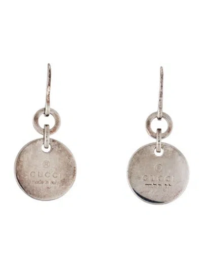 Pre-owned Gucci Trademark Circle Drop Earrings In Multi
