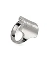 Gucci Trademark Crystal Ring In Pattern