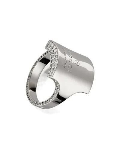 Gucci Trademark Crystal Ring In Pattern